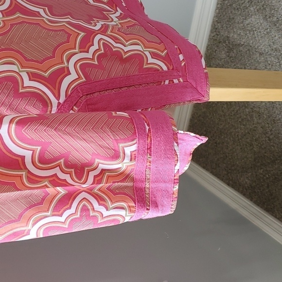 DANA BUCHMAN TUNIC TOP. Pinkand peach size XS. Long sleeves. - Picture 5 of 9